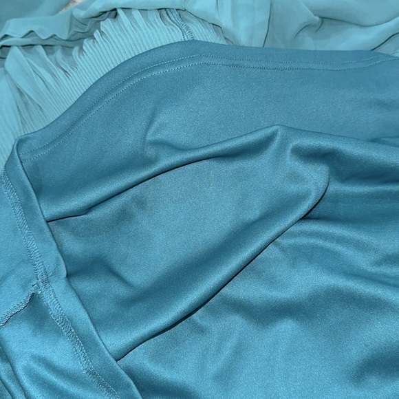 Turquoise pleated dress boho size medium - Picture 10 of 10